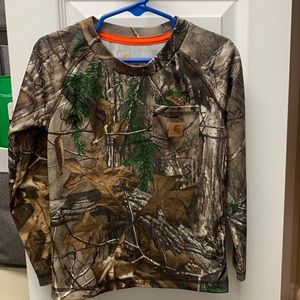 Boy 3t Carhartt camo long sleeve shirt